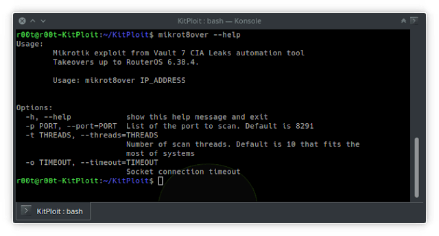 Mikrot8Over – Fast Exploitation Tool For Mikrotik RouterOS Mikrot8Over – Fast Exploitation Tool For Mikrotik RouterOS