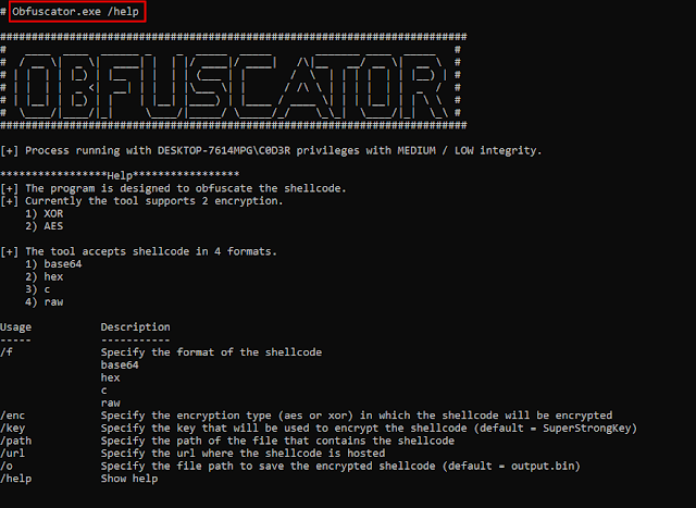 Obfuscator – The Program Is Designed To Obfuscate The Shellcode Obfuscator – The Program Is Designed To Obfuscate The Shellcode