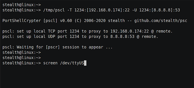 PSC – E2E Encryption For Multi-Hop Tty Sessions Or Portshells + TCP/UDP Port Forward PSC – E2E Encryption For Multi-Hop Tty Sessions Or Portshells + TCP/UDP Port Forward