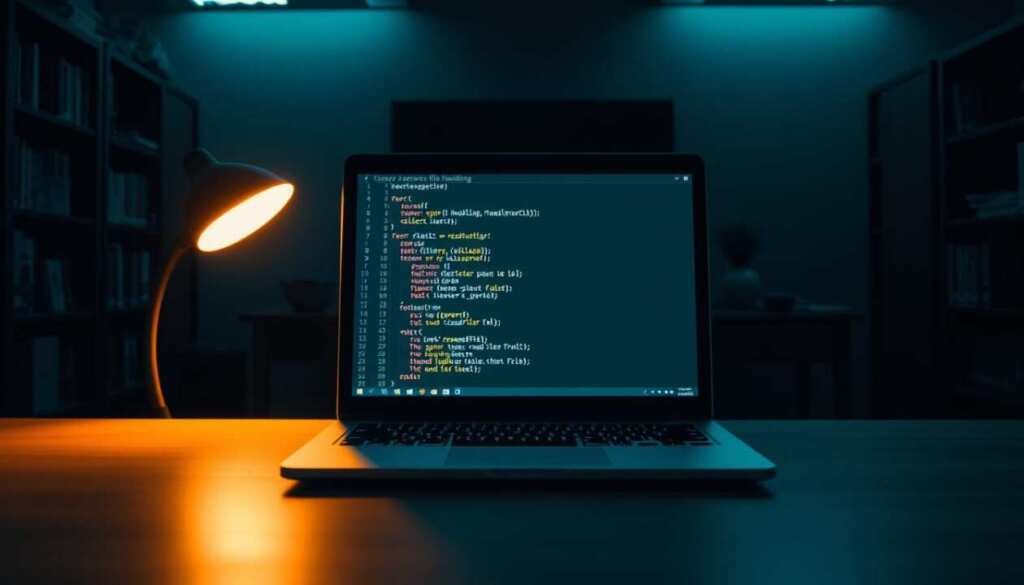 A dimly lit office interior, with a sleek and modern desk setup. On the desk, a laptop displaying code snippets and secure file handling functions in various programming languages, such as `fopen()`, `open()`, and `readFile()`. The laptop screen is the focal point, illuminated by a soft, warm light that casts subtle shadows across the desk. In the background, bookshelves and technical reference materials create a sense of expertise and professionalism. The overall atmosphere is one of quiet concentration and attention to detail, reflecting the importance of secure file handling in programming. A dimly lit office interior, with a sleek and modern desk setup. On the desk, a laptop displaying code snippets and secure file handling functions in various programming languages, such as `fopen()`, `open()`, and `readFile()`. The laptop screen is the focal point, illuminated by a soft, warm light that casts subtle shadows across the desk. In the background, bookshelves and technical reference materials create a sense of expertise and professionalism. The overall atmosphere is one of quiet concentration and attention to detail, reflecting the importance of secure file handling in programming.