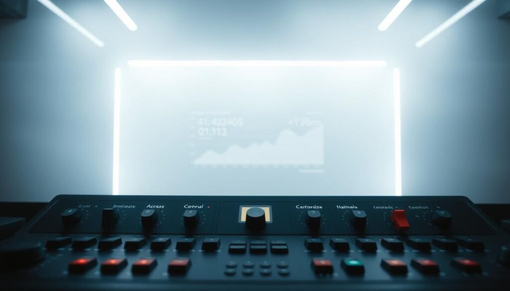 A database access control panel set against a sleek, minimalist backdrop. In the foreground, a series of toggles, switches, and access credentials arranged with precision, conveying a sense of secure and restricted access. The middle ground features a stylized data visualization, hinting at the sensitive information protected by this access control system. The background is shrouded in a soft, diffused light, creating a sense of depth and emphasizing the importance of this secure digital infrastructure. Technical details, such as a shallow depth of field and a cinematic camera angle, lend an air of professionalism and authority to the scene. A database access control panel set against a sleek, minimalist backdrop. In the foreground, a series of toggles, switches, and access credentials arranged with precision, conveying a sense of secure and restricted access. The middle ground features a stylized data visualization, hinting at the sensitive information protected by this access control system. The background is shrouded in a soft, diffused light, creating a sense of depth and emphasizing the importance of this secure digital infrastructure. Technical details, such as a shallow depth of field and a cinematic camera angle, lend an air of professionalism and authority to the scene.