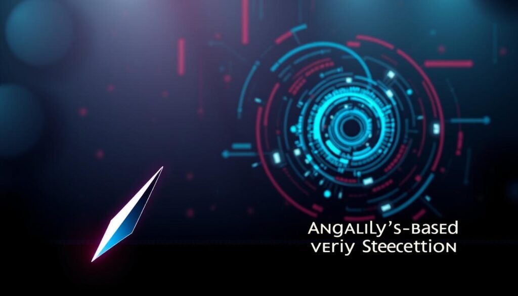 A stylized illustration depicting the contrast between signature-based and anomaly-based network security detection. In the foreground, a sharp, angular signature icon representing a predetermined rule-based approach. In the background, a swirling, abstract anomaly detection visualization showcasing dynamic, adaptive monitoring. The scene is bathed in a moody, cyberpunk-inspired color palette, with bold highlights and shadows casting an air of technological sophistication. The composition conveys the complementary yet distinct nature of these two fundamental network security paradigms. A stylized illustration depicting the contrast between signature-based and anomaly-based network security detection. In the foreground, a sharp, angular signature icon representing a predetermined rule-based approach. In the background, a swirling, abstract anomaly detection visualization showcasing dynamic, adaptive monitoring. The scene is bathed in a moody, cyberpunk-inspired color palette, with bold highlights and shadows casting an air of technological sophistication. The composition conveys the complementary yet distinct nature of these two fundamental network security paradigms.