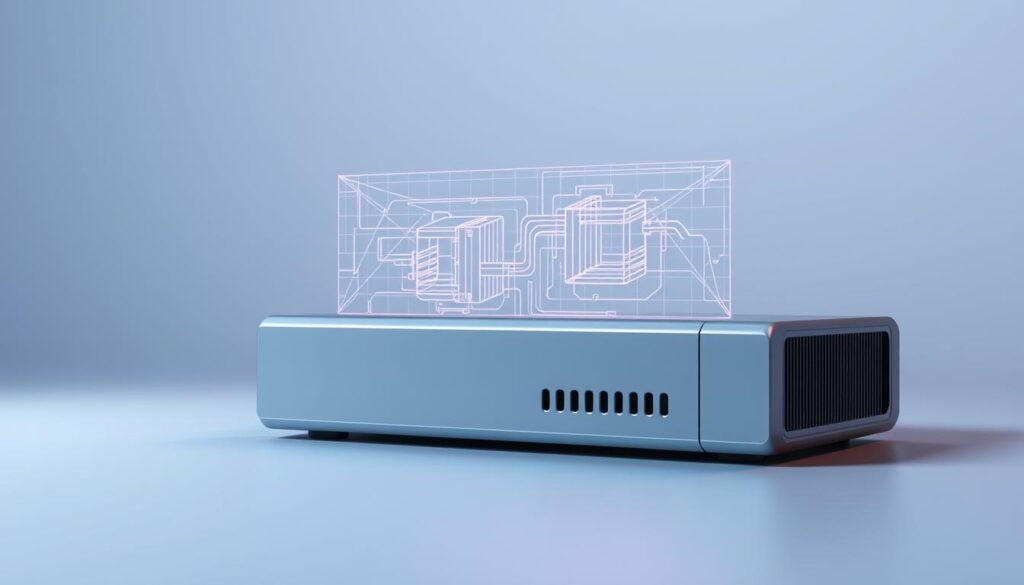 A detailed, high-quality 3D rendering of the netcat networking tool, presented against a clean, minimalist background. The netcat application is depicted in the foreground, its sleek, metallic casing and smooth contours illuminated by soft, directional lighting that casts dramatic shadows. In the middle ground, a translucent wireframe diagram showcases the tool's internal architecture and network connectivity capabilities. The background is a serene, gradient-based environment, allowing the netcat device to take center stage and convey its essential role as a versatile, essential networking utility. A detailed, high-quality 3D rendering of the netcat networking tool, presented against a clean, minimalist background. The netcat application is depicted in the foreground, its sleek, metallic casing and smooth contours illuminated by soft, directional lighting that casts dramatic shadows. In the middle ground, a translucent wireframe diagram showcases the tool's internal architecture and network connectivity capabilities. The background is a serene, gradient-based environment, allowing the netcat device to take center stage and convey its essential role as a versatile, essential networking utility.