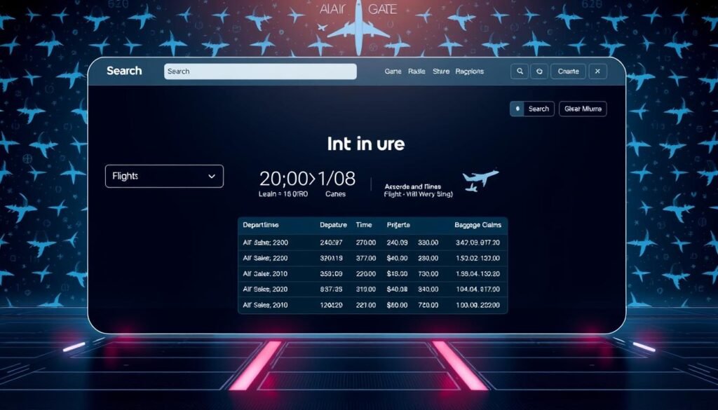 A digital representation of an airline services website, showcasing a sleek and intuitive user interface. The foreground features a clean, responsive layout with prominent search and booking options, allowing users to effortlessly navigate flight schedules and make reservations. The middle ground highlights detailed flight information, including departure and arrival times, gate numbers, and baggage claim details, all presented in a clear and organized manner. In the background, a subtle pattern of aircraft silhouettes or aviation-themed iconography creates a subtle yet immersive atmosphere, reflecting the technical complexity and global reach of the airline industry. The overall aesthetic conveys a sense of professionalism, efficiency, and attention to detail, captivating the user and reflecting the high-stakes nature of the aviation sector. A digital representation of an airline services website, showcasing a sleek and intuitive user interface. The foreground features a clean, responsive layout with prominent search and booking options, allowing users to effortlessly navigate flight schedules and make reservations. The middle ground highlights detailed flight information, including departure and arrival times, gate numbers, and baggage claim details, all presented in a clear and organized manner. In the background, a subtle pattern of aircraft silhouettes or aviation-themed iconography creates a subtle yet immersive atmosphere, reflecting the technical complexity and global reach of the airline industry. The overall aesthetic conveys a sense of professionalism, efficiency, and attention to detail, captivating the user and reflecting the high-stakes nature of the aviation sector.