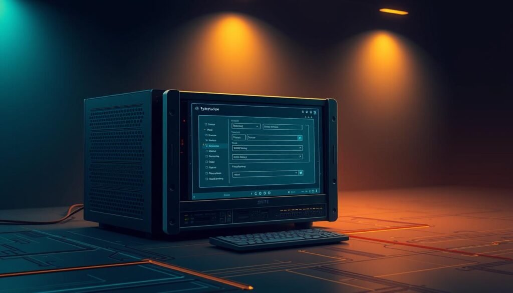 A highly detailed, technical schematic illustration of an SMTP server configuration, showcased against a dimly lit, minimalist backdrop. The server hardware is prominently featured, with clean lines and a sleek, modern design. The screen displays a configuration interface, providing a clear visual representation of the server settings. Subtle ambient lighting casts a warm glow, creating a sense of professionalism and precision. The overall composition conveys the importance of a properly configured SMTP server, emphasizing its role in maintaining secure and reliable email communication. A highly detailed, technical schematic illustration of an SMTP server configuration, showcased against a dimly lit, minimalist backdrop. The server hardware is prominently featured, with clean lines and a sleek, modern design. The screen displays a configuration interface, providing a clear visual representation of the server settings. Subtle ambient lighting casts a warm glow, creating a sense of professionalism and precision. The overall composition conveys the importance of a properly configured SMTP server, emphasizing its role in maintaining secure and reliable email communication.