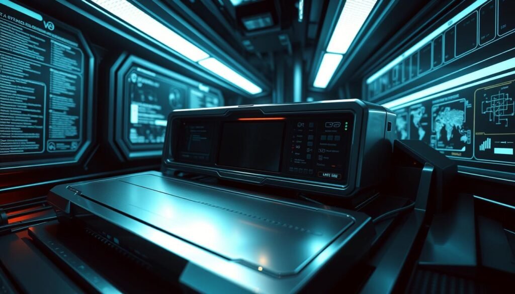 A sleek, metallic search module nestled within a dimly lit, futuristic interface. The module's surface gleams under cool, directional lighting, casting subtle shadows that highlight its clean, angular design. Intricate circuits and components are visible through transparent panels, hinting at its advanced technological capabilities. The module is situated against a backdrop of holographic displays and data visualizations, creating a sense of depth and immersion. The overall atmosphere is one of precision, functionality, and a touch of mystery, reflecting the purpose of this essential tool for navigating the Metasploit framework. A sleek, metallic search module nestled within a dimly lit, futuristic interface. The module's surface gleams under cool, directional lighting, casting subtle shadows that highlight its clean, angular design. Intricate circuits and components are visible through transparent panels, hinting at its advanced technological capabilities. The module is situated against a backdrop of holographic displays and data visualizations, creating a sense of depth and immersion. The overall atmosphere is one of precision, functionality, and a touch of mystery, reflecting the purpose of this essential tool for navigating the Metasploit framework.