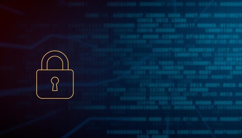 A sleek, minimalist digital security interface. In the foreground, a stylized padlock icon symbolizes the act of preventing backdoor attacks. The middle ground features a clean grid of data streams, representing the network infrastructure being secured. In the background, a dark, muted color palette suggests the gravity of the threat, while subtle lighting and depth-of-field create a sense of depth and professionalism. The overall mood is one of proactive, high-tech defense against the invisible dangers of backdoor vulnerabilities.