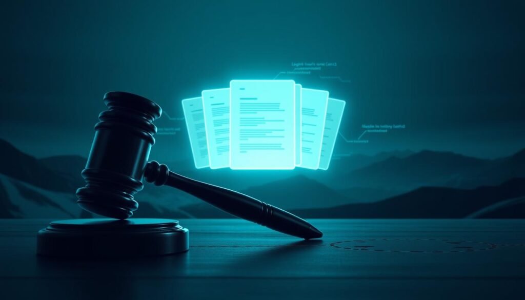 A sleek, modern legal framework, rendered in a minimalist, high-contrast style. The foreground features a stylized gavel, conveying the authority and gravitas of the legal system. The middle ground showcases a clean, geometric representation of legal documents and codes, highlighted by precise lighting and subtle textures. The background is a subdued, monochromatic landscape, accentuating the pragmatic, no-nonsense nature of the legal framework. The overall composition exudes a sense of professionalism, order, and the rule of law. A sleek, modern legal framework, rendered in a minimalist, high-contrast style. The foreground features a stylized gavel, conveying the authority and gravitas of the legal system. The middle ground showcases a clean, geometric representation of legal documents and codes, highlighted by precise lighting and subtle textures. The background is a subdued, monochromatic landscape, accentuating the pragmatic, no-nonsense nature of the legal framework. The overall composition exudes a sense of professionalism, order, and the rule of law.