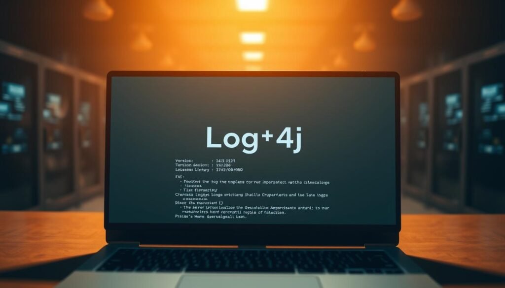 A sleek, modern software update screen displays the latest version of the Log4j logging library, with a clean and minimalist design. The screen is bathed in a warm, diffused lighting, creating a sense of professionalism and authority. In the foreground, the version number and release notes are prominently featured, surrounded by a subtle grid-like pattern that suggests the technical nature of the update. The background blurs into a hazy, out-of-focus workspace, hinting at the broader context of server management and cybersecurity. The overall mood is one of confidence and clarity, conveying the importance of staying up-to-date with critical software patches. A sleek, modern software update screen displays the latest version of the Log4j logging library, with a clean and minimalist design. The screen is bathed in a warm, diffused lighting, creating a sense of professionalism and authority. In the foreground, the version number and release notes are prominently featured, surrounded by a subtle grid-like pattern that suggests the technical nature of the update. The background blurs into a hazy, out-of-focus workspace, hinting at the broader context of server management and cybersecurity. The overall mood is one of confidence and clarity, conveying the importance of staying up-to-date with critical software patches.