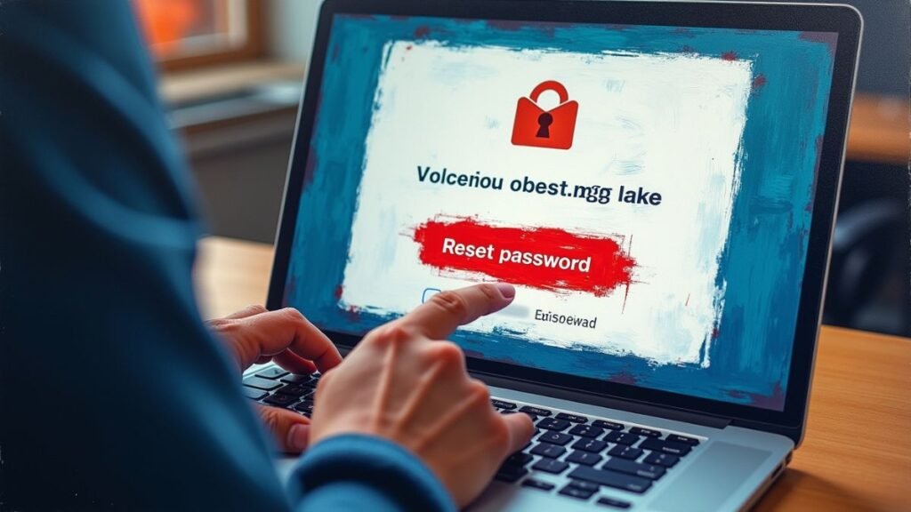 A user hovering their mouse over a suspicious link in a phishing email, revealing the fraudulent URL
