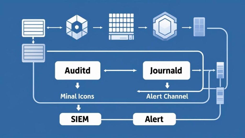  Auditing and logging pipeline from kernel to alerts