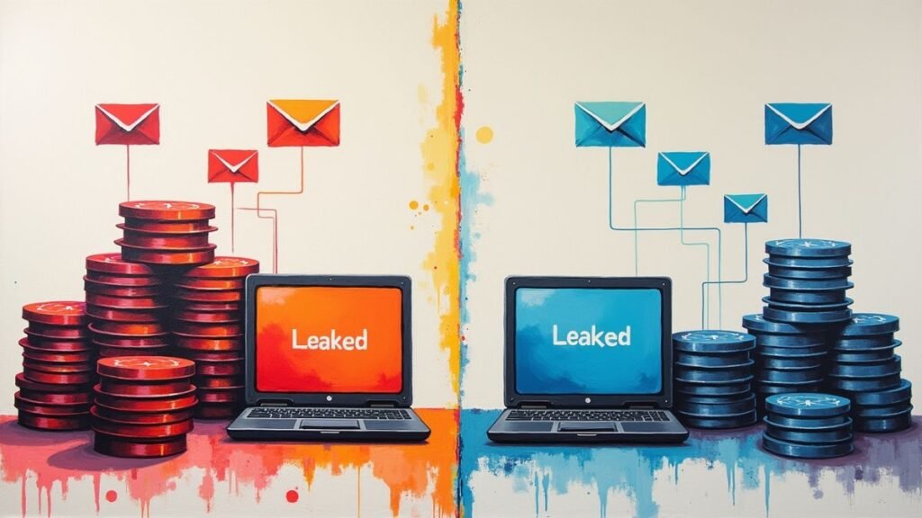 Infographic showing leaked content types and recovery effort