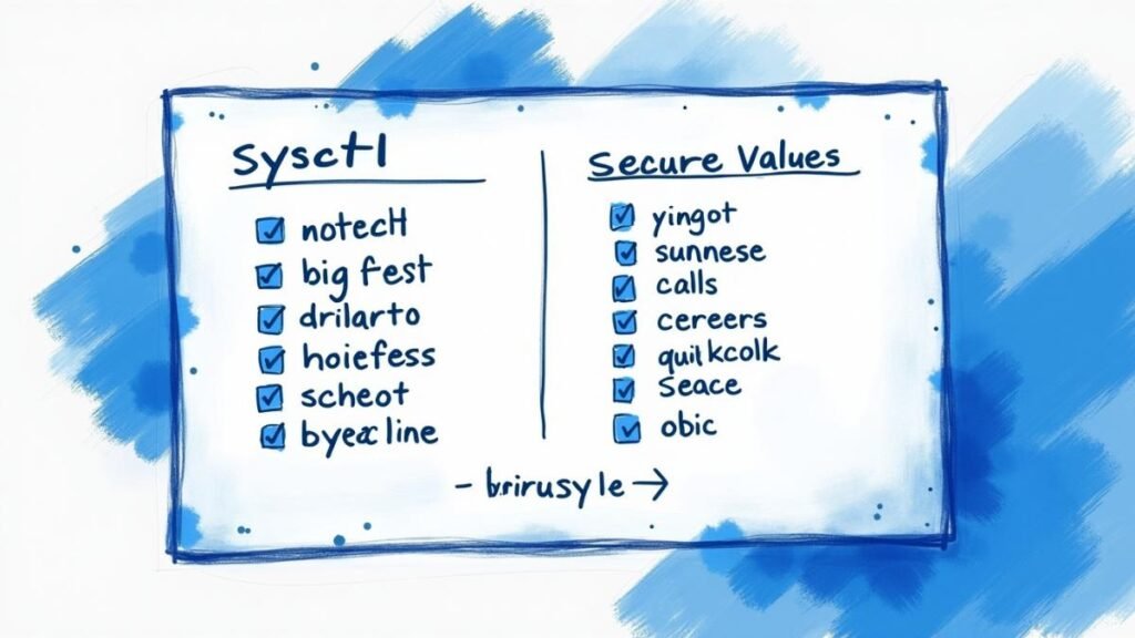 Sysctl security cheat sheet