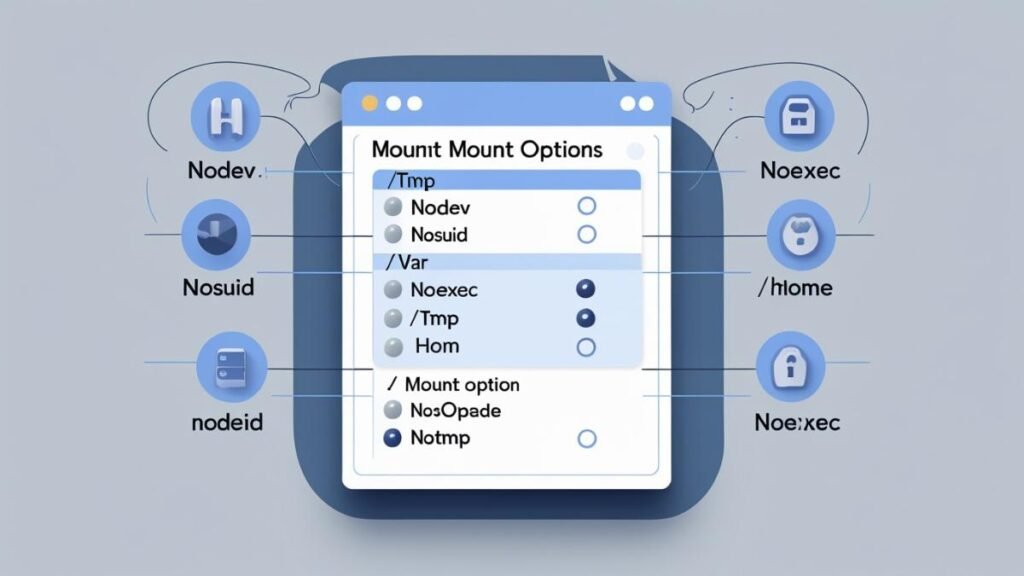 fstab hardening with safe mount options