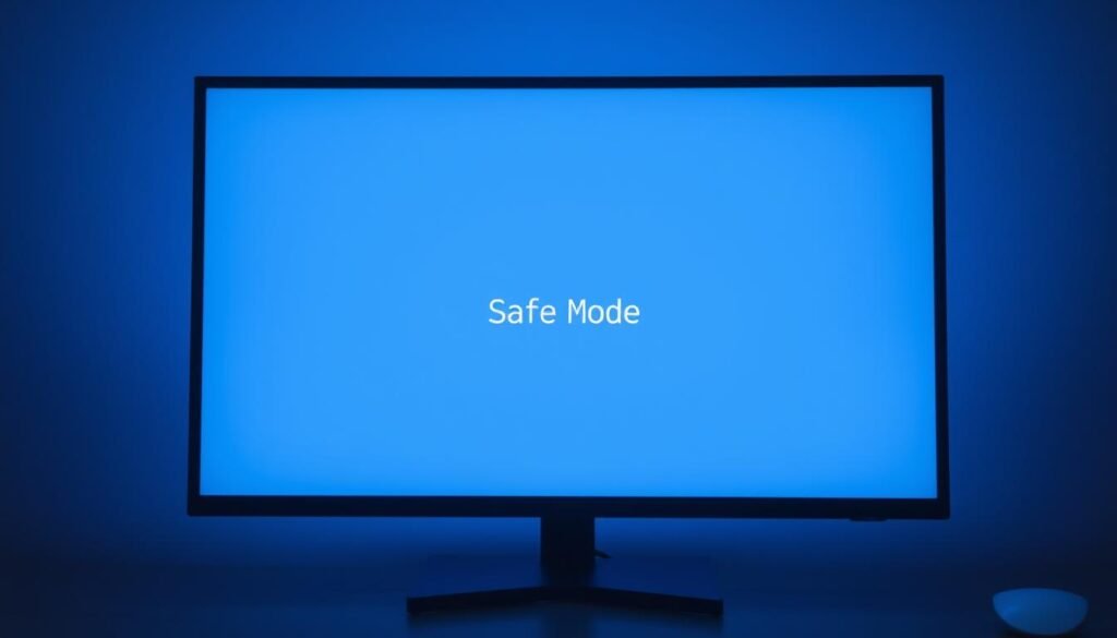 A serene, minimalist desktop interface in shades of grey and blue, conveying a sense of simplicity and focus. The screen displays a simple "Safe Mode" message, indicating a safe, stripped-down environment for troubleshooting. The desktop is sparse, with only essential icons and a clean, uncluttered layout. Soft, diffused lighting creates a calming atmosphere, while the camera angle suggests a slightly elevated, objective perspective, providing a clear, unobstructed view of the desktop. The overall impression is one of a secure, controlled environment, ready to assist in the removal of PC malware. A serene, minimalist desktop interface in shades of grey and blue, conveying a sense of simplicity and focus. The screen displays a simple "Safe Mode" message, indicating a safe, stripped-down environment for troubleshooting. The desktop is sparse, with only essential icons and a clean, uncluttered layout. Soft, diffused lighting creates a calming atmosphere, while the camera angle suggests a slightly elevated, objective perspective, providing a clear, unobstructed view of the desktop. The overall impression is one of a secure, controlled environment, ready to assist in the removal of PC malware.