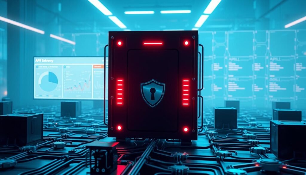 A sleek, modern API security system with a focus on input validation and schema hardening. In the foreground, a tightly secured API gateway stands vigilant, protecting against injection attacks and BOLA vulnerabilities. The middle ground features a clean, minimalist dashboard displaying real-time data on API health, traffic, and security alerts. In the background, a grid of interconnected nodes represents the API's microservices, each with its own robust input validation and schema validation measures. The entire scene is bathed in a cool, technical color palette, conveying a sense of precision, control, and unwavering security. A sleek, modern API security system with a focus on input validation and schema hardening. In the foreground, a tightly secured API gateway stands vigilant, protecting against injection attacks and BOLA vulnerabilities. The middle ground features a clean, minimalist dashboard displaying real-time data on API health, traffic, and security alerts. In the background, a grid of interconnected nodes represents the API's microservices, each with its own robust input validation and schema validation measures. The entire scene is bathed in a cool, technical color palette, conveying a sense of precision, control, and unwavering security.