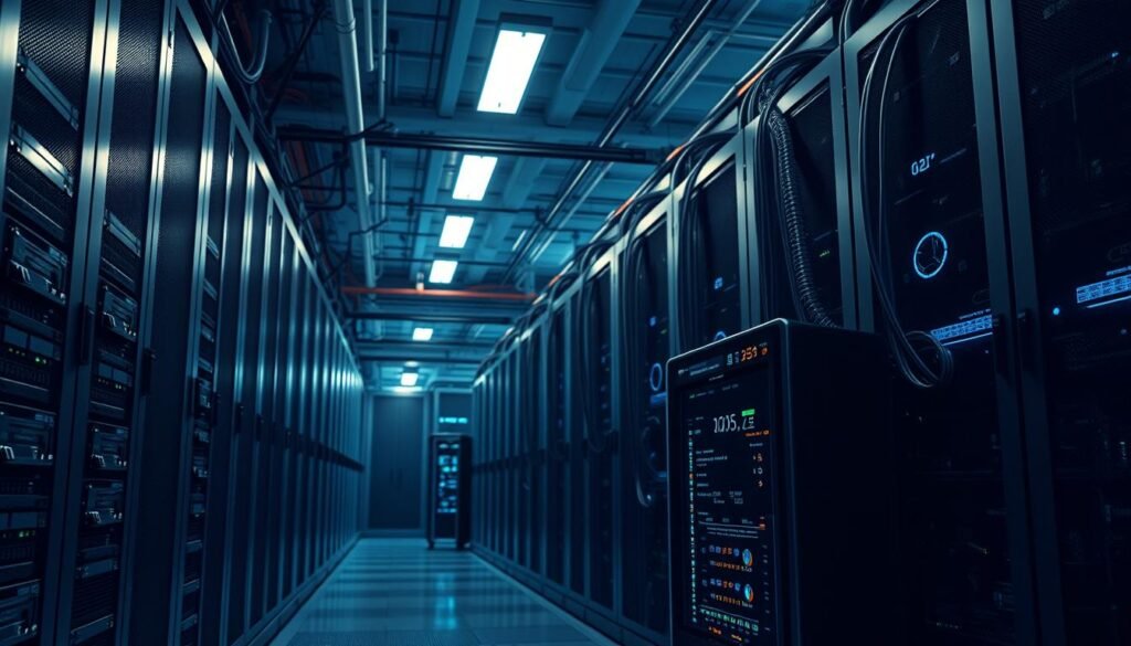 A sleek, modern data center filled with rows of networked servers, cables, and cooling systems. In the foreground, a private connectivity load balancer stands prominently, its clean lines and elegant design a testament to its efficient functionality. Soft, diffused lighting illuminates the scene, casting subtle shadows that add depth and dimension. The load balancer's control panel displays real-time metrics, indicating the secure and segmented flow of traffic to the back-end resources. The overall atmosphere conveys a sense of technological sophistication and robust security, perfectly suited to the "Private connectivity and segmentation to protect back-end resources" section of the article. A sleek, modern data center filled with rows of networked servers, cables, and cooling systems. In the foreground, a private connectivity load balancer stands prominently, its clean lines and elegant design a testament to its efficient functionality. Soft, diffused lighting illuminates the scene, casting subtle shadows that add depth and dimension. The load balancer's control panel displays real-time metrics, indicating the secure and segmented flow of traffic to the back-end resources. The overall atmosphere conveys a sense of technological sophistication and robust security, perfectly suited to the "Private connectivity and segmentation to protect back-end resources" section of the article.