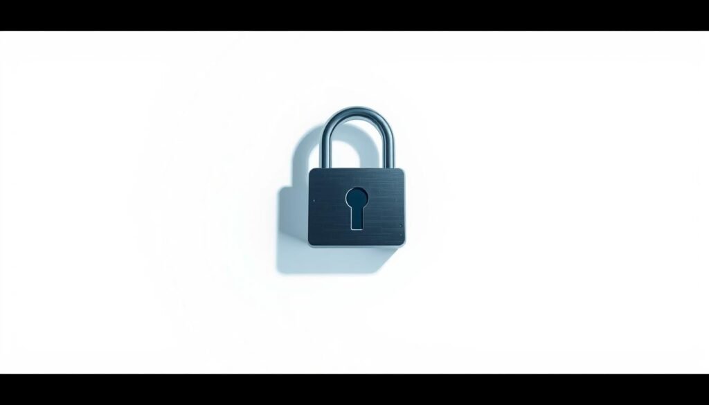 A sleek, modern security guide presented in a clean, minimalist style. The central focus is a stylized padlock icon, rendered in metallic tones, casting soft shadows against a plain white background. The padlock is surrounded by a grid of abstract geometric shapes in shades of blue and gray, conveying a sense of organization and structure. The lighting is soft and diffuse, creating subtle highlights and shadows that add depth and dimensionality to the composition. The overall mood is one of professionalism, trust, and attention to detail - qualities that would be well-suited to illustrate a section on the importance of a comprehensive security guide. A sleek, modern security guide presented in a clean, minimalist style. The central focus is a stylized padlock icon, rendered in metallic tones, casting soft shadows against a plain white background. The padlock is surrounded by a grid of abstract geometric shapes in shades of blue and gray, conveying a sense of organization and structure. The lighting is soft and diffuse, creating subtle highlights and shadows that add depth and dimensionality to the composition. The overall mood is one of professionalism, trust, and attention to detail - qualities that would be well-suited to illustrate a section on the importance of a comprehensive security guide.