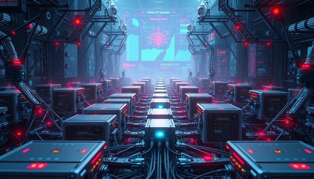 A sprawling network of interconnected nodes, each a gleaming beacon of observability, working in concert to balance the load. Sleek, silver chassis housing advanced telemetry sensors, their pulsing lights guiding the data flows. In the background, a vivid, data-rich visualization, dashboards and graphs painting a clear picture of system health and performance. The scene is bathed in a soft, ethereal glow, conveying a sense of stability and control amidst the complexity. A single, elegant focal point emerges, symbolizing the harmony of observability and load balancing, a testament to the power of real-time monitoring and incident response.