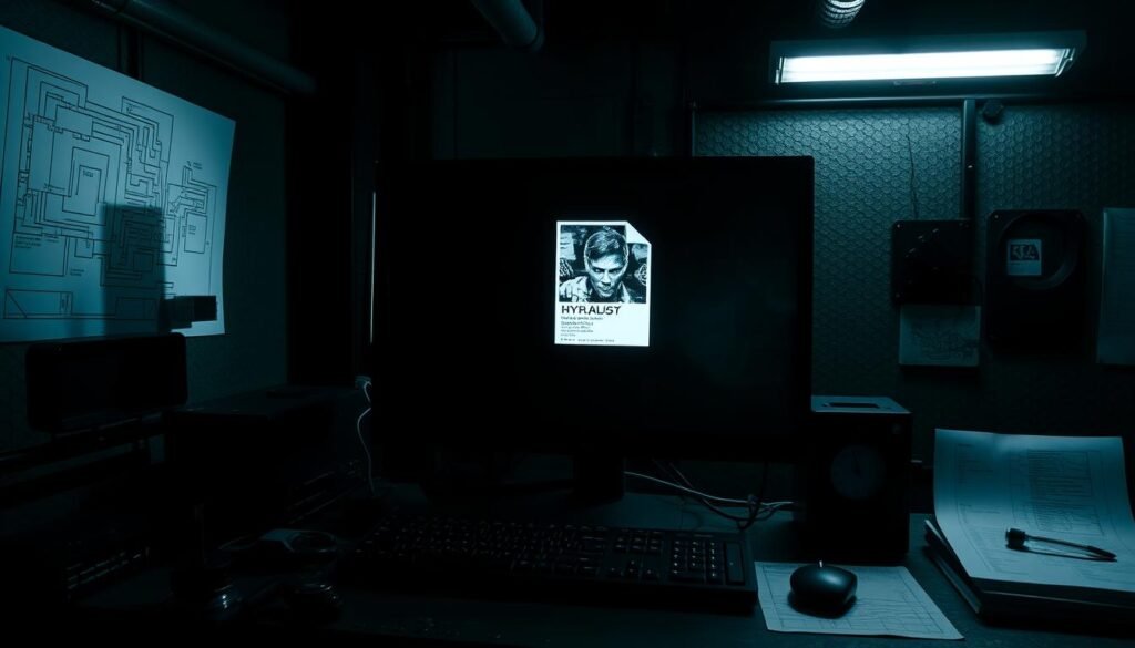 A stark, industrial-looking computer desktop with a prominent window displaying a seemingly innocuous image file. The screen's surroundings are dimly lit, casting subtle shadows that hint at the sinister nature of the file's hidden contents. The desktop is cluttered with various technical tools and diagrams, suggesting an in-depth investigation of the file's true purpose. The lighting is harsh, creating high-contrast shadows that add to the tense, ominous atmosphere. The camera angle is slightly elevated, giving the viewer a sense of observing the scene from a position of authority or expertise. The overall mood is one of suspicion and unease, as if the viewer is about to uncover a dark secret hidden within the seemingly mundane image file. A stark, industrial-looking computer desktop with a prominent window displaying a seemingly innocuous image file. The screen's surroundings are dimly lit, casting subtle shadows that hint at the sinister nature of the file's hidden contents. The desktop is cluttered with various technical tools and diagrams, suggesting an in-depth investigation of the file's true purpose. The lighting is harsh, creating high-contrast shadows that add to the tense, ominous atmosphere. The camera angle is slightly elevated, giving the viewer a sense of observing the scene from a position of authority or expertise. The overall mood is one of suspicion and unease, as if the viewer is about to uncover a dark secret hidden within the seemingly mundane image file.