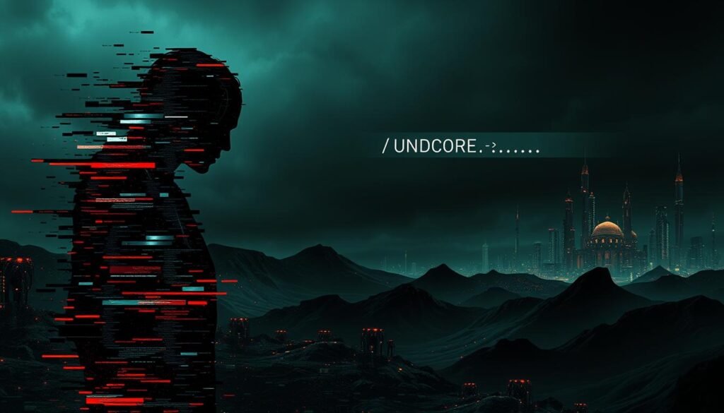 A surreal, abstract composition depicting the concept of an "insecure direct object reference" (IDOR). In the foreground, a fragmented, distorted figure representing a web application user, with glitching, pixelated elements symbolizing the vulnerability. The middle ground features a disjointed, unprotected web link or URL, representing the direct object reference. The background is a dark, ominous landscape with ominous, data-like structures, conveying the underlying security risks. The lighting is dramatic, with harsh shadows and glowing, unnatural highlights, creating a sense of tension and unease. The overall mood is one of digital unease and the fragility of web security. A surreal, abstract composition depicting the concept of an "insecure direct object reference" (IDOR). In the foreground, a fragmented, distorted figure representing a web application user, with glitching, pixelated elements symbolizing the vulnerability. The middle ground features a disjointed, unprotected web link or URL, representing the direct object reference. The background is a dark, ominous landscape with ominous, data-like structures, conveying the underlying security risks. The lighting is dramatic, with harsh shadows and glowing, unnatural highlights, creating a sense of tension and unease. The overall mood is one of digital unease and the fragility of web security.