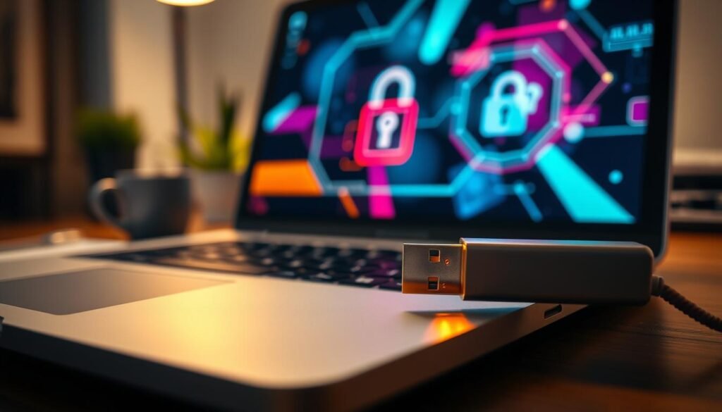 mounting encrypted usb