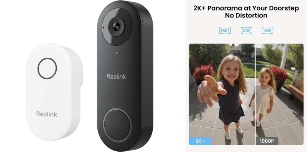 REOLINK Video Doorbell WiFi Camera - Wired 2K Outdoor
