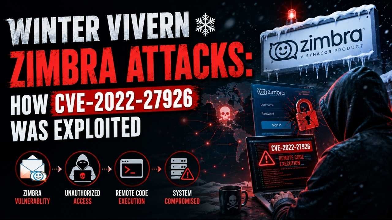 Winter Vivern Exploits Zimbra Flaw to Target European Governments